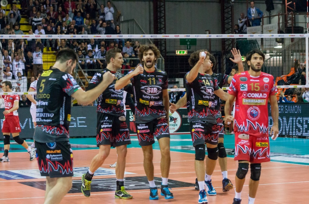Sir Safety Perugia, esulta