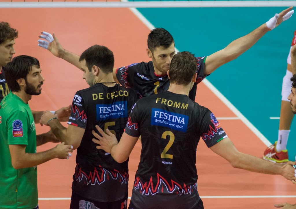 Sir Safety Perugia, players cheer