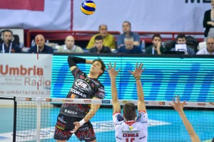 Gara 2 Semifinale PlayOff Scudetto Campionato Italiano di pallavolo maschile Serie A1 SuperLega UnipolSai 2015/16. PalaEvangelisti Perugia, 12.04.2016