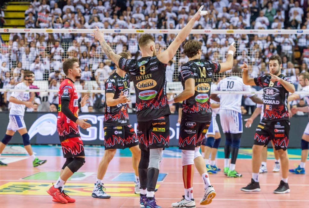 «Sir Safety Conad Perugia - Top Volley Latina» 11ª giornata SuperLega UnipolSai Campionato italiano di Pallavolo Maschile Serie A1