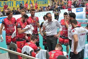 durante «Diatec Trentino - Sir Safety Conad Perugia» Gara 1 Semifinale PlayOff Scudetto UnipolSai, Campionato italiano di Pallavolo Maschile Serie A1 SuperLega presso Pala Trento IT, 19 marzo 2017. Foto: Michele Benda [riferimento file: 2017-03-19/750_3791]